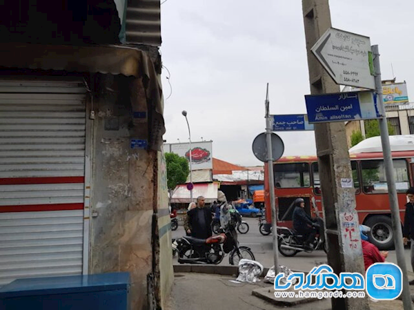 فرو ریختن سقف بازار امین السلطان تهران برای دومین بار