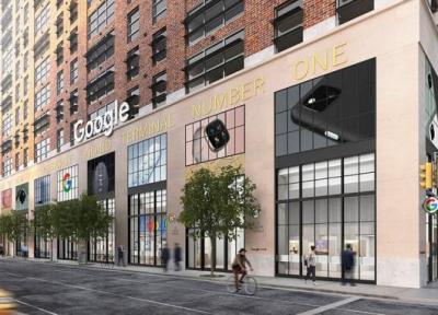 گوگل نخستین فروشگاه فیزیکی خود را در نزدیکی یک اپل استور راه اندازی کرد